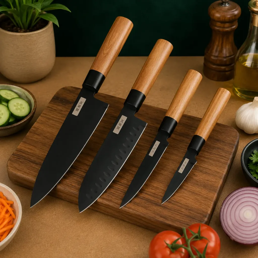4Pcs Japanese Zillinger Knife Set