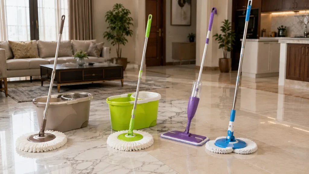 Best spin mops and floor-cleaning tools in Pakistan compared 2026