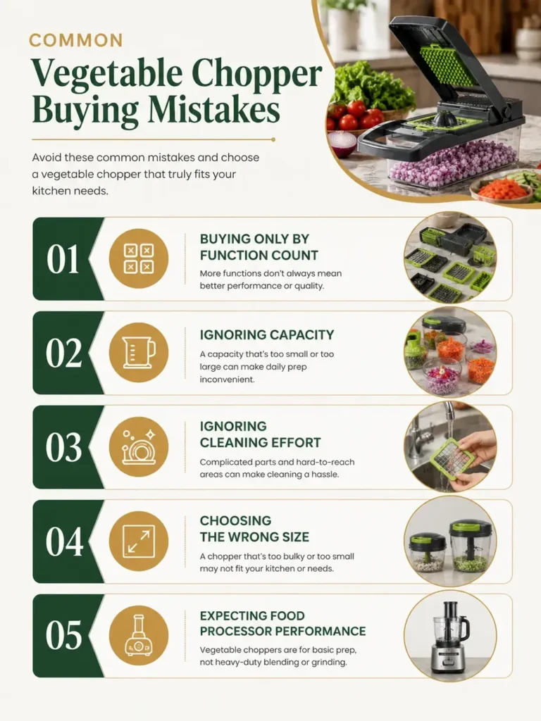 Common vegetable chopper buying mistakes