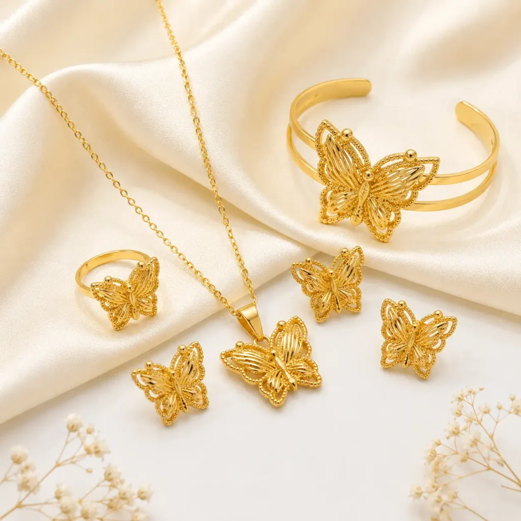 Gold Plated Baby Jewellery Combo Set