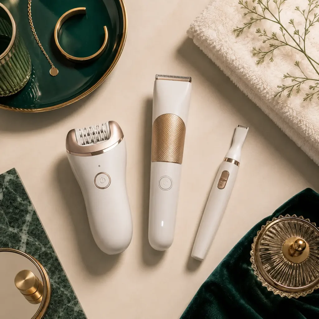 Epilator and grooming trimmer alternatives for hair removal