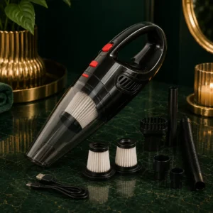 High Power Handheld Vacuum Cleaner (Rechargeable, Home & Car)