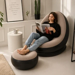 Inflatable Sofa with Foot Rest